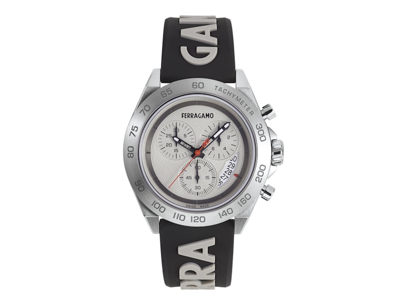 Pre-owned Ferragamo Men's  Urban Chrono Sfkf00123 Watch In Stainless Steel