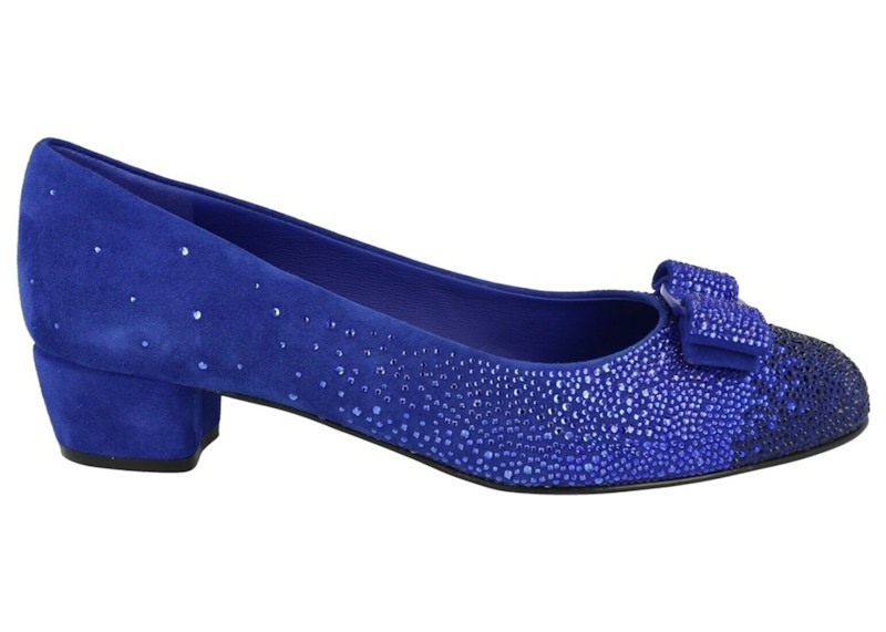 Ferragamo Vara CrystalEmbellished Pumps (Women's) Sneakers in Blue