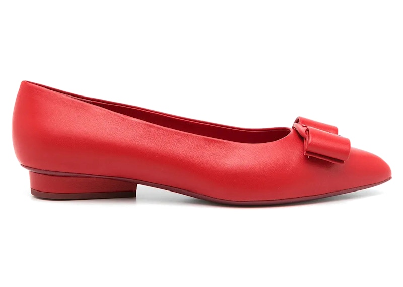 うさSalvatore Ferragamo viva 赤フラットシューズ⭐︎ Ferragamo Viva Ballerina Shoes Red (Women's) - 01R252741094 - JP
