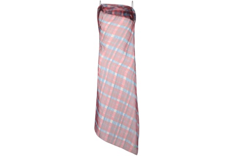 Ferragamo Women's Plaid Asymmetrical Dress Red - US Ferragamo Women's Plaid Asymmetrical Dress Red - US