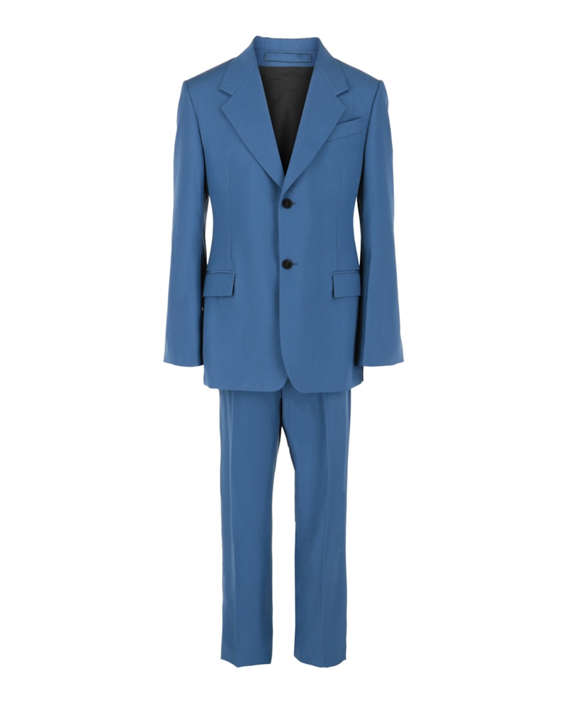 Ferragamo Wool Two-Piece Suit Blue