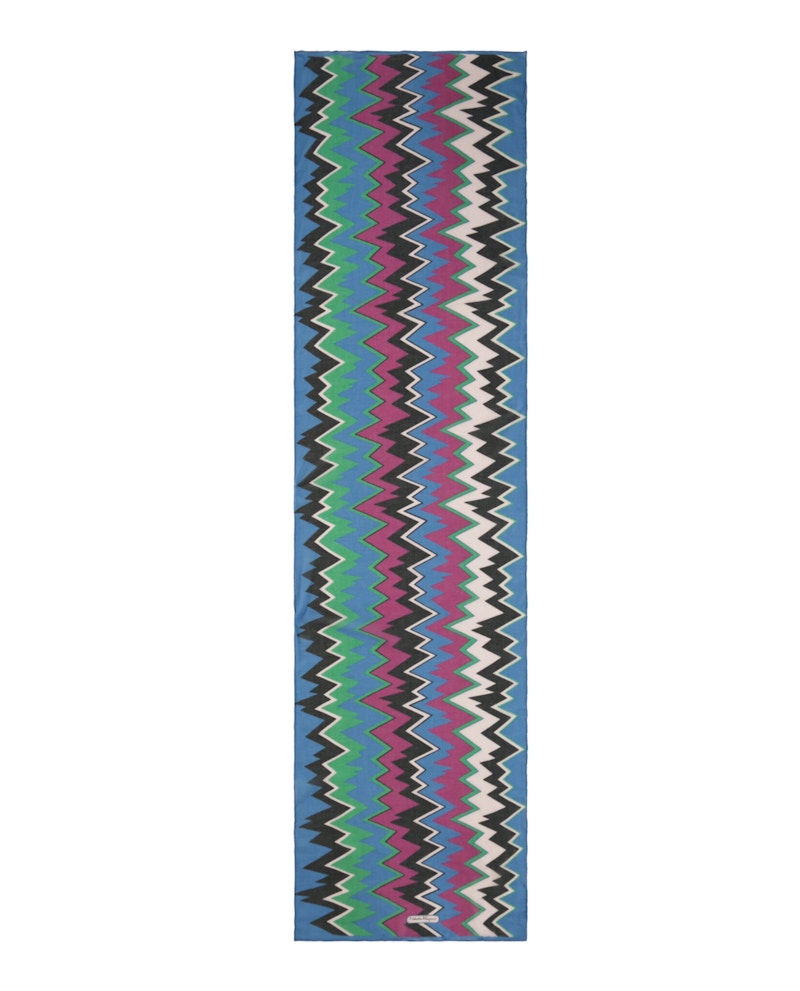 Ferragamo Zigzag Print Scarf Multi