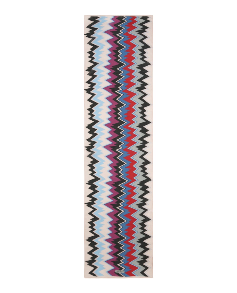 Ferragamo Zigzag Print Scarf Multi