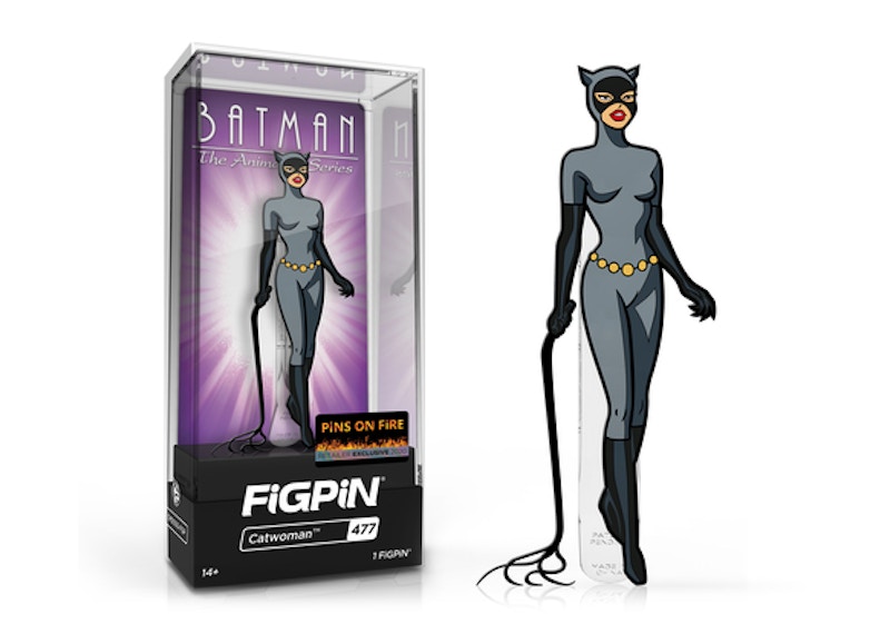 FiGPiN Batman The Animated Series Catwoman Pins On Fire Exclusive Pin