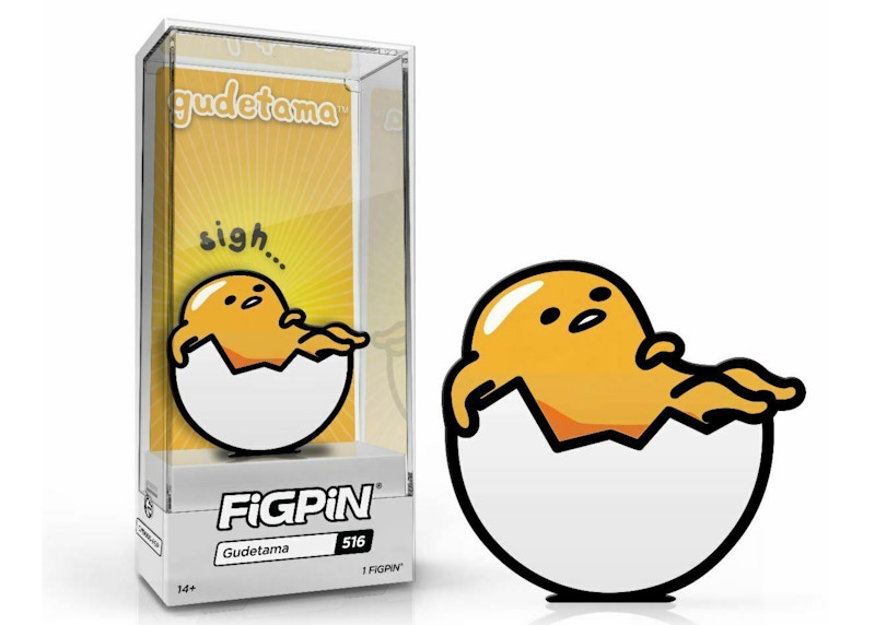 FiGPiN Classic Gudetama I Can't #514 Pin Esmaltado Duro LE1500