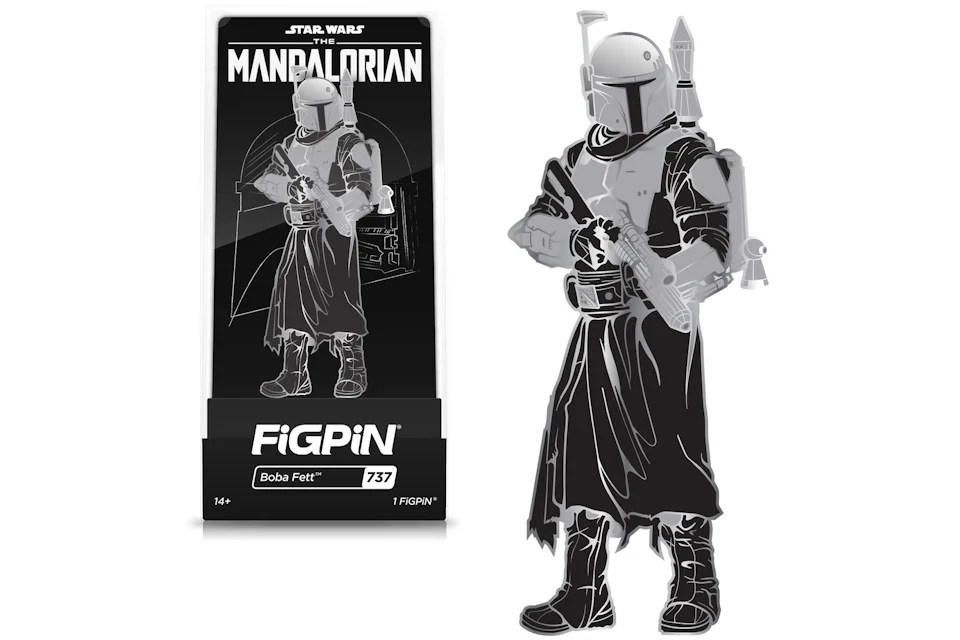 FiGPiN Star Wars The Mandalorian Boba Fett LE 2000 Exclusive Pin #737