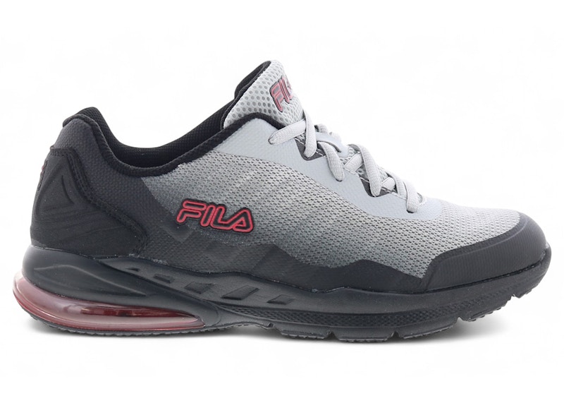 Pre-owned Fila Acumen Viz Sneakers In Black/grey/fire Red