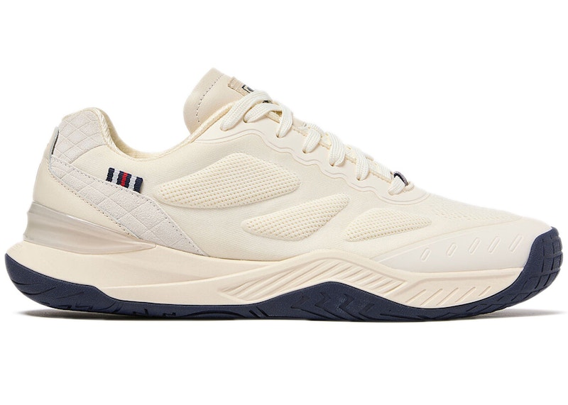 Pre-owned Fila Axilux Lux (women's) Sneakers In Gardenia White/grey/navy Blue