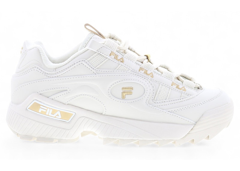 Pre-owned Fila D Formation (women's) Sneakers In Turtledove/metallic Gold