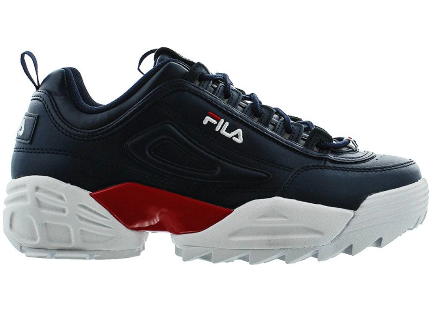 Fila disruptor top 2 white navy