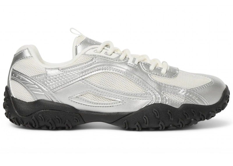 レビュー高評価の商品 Fila Echappe US - 1XM02348G-063 - Men's White Silver Metallic MS 靴