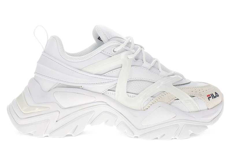 FILA Pre-owned Electrove 3 (women's) Sneakers In White/navy Blue/red In Multi