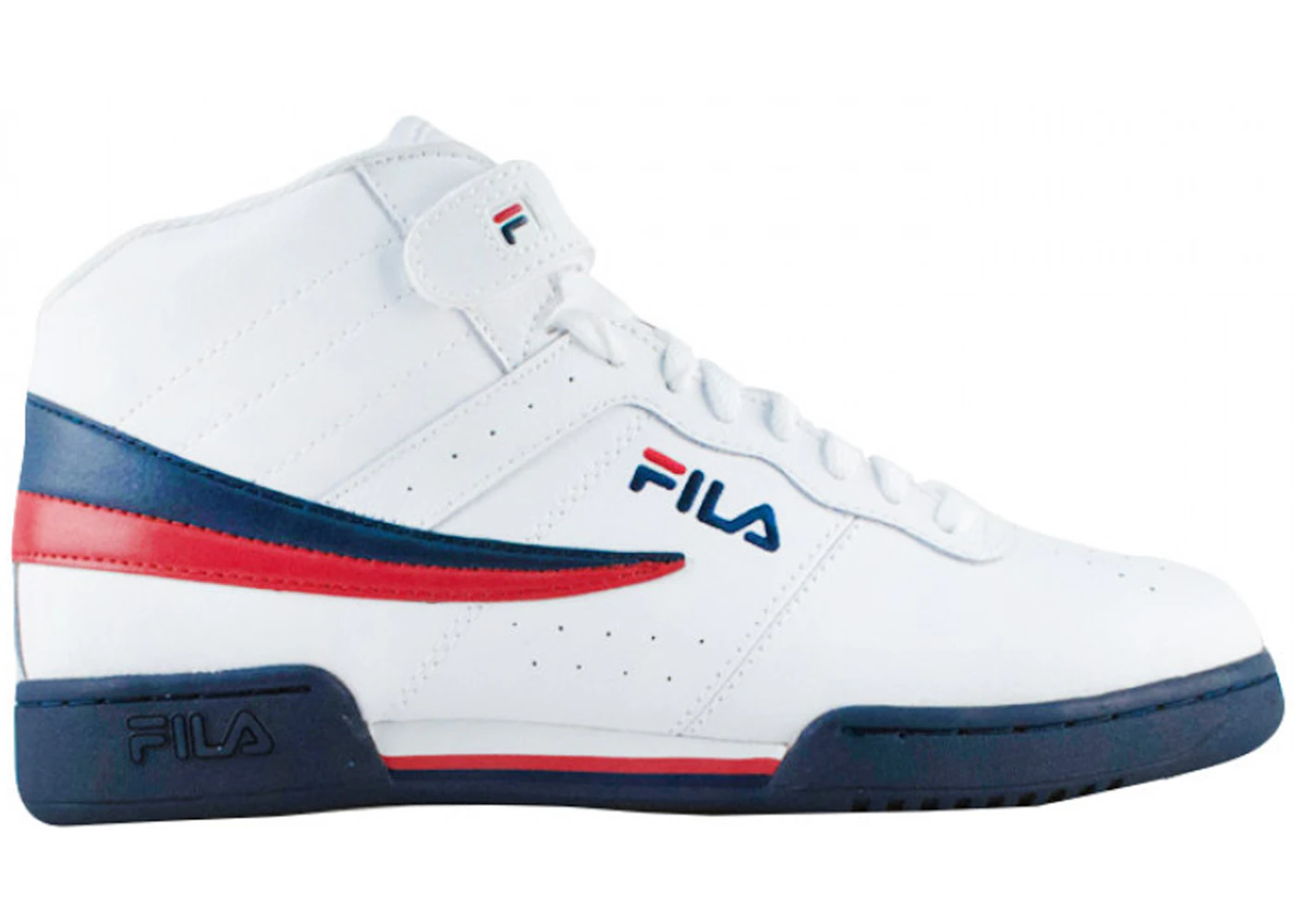 Fila shoes red hot sale white and blue