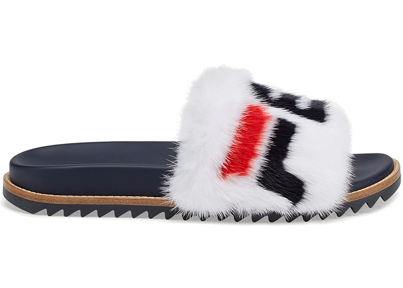 Fendi top fur sliders