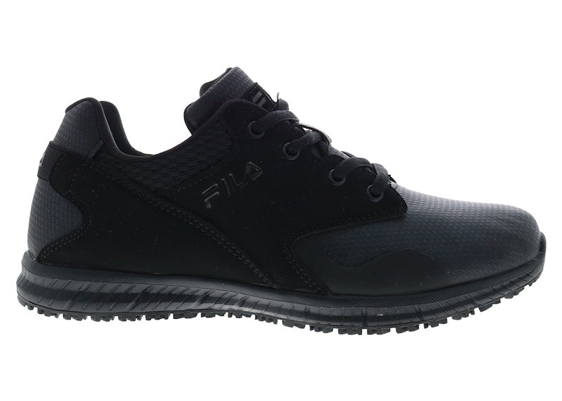 Pre-owned Fila Memory Layers Slip Resistant Triple (women's) Sneakers In Black