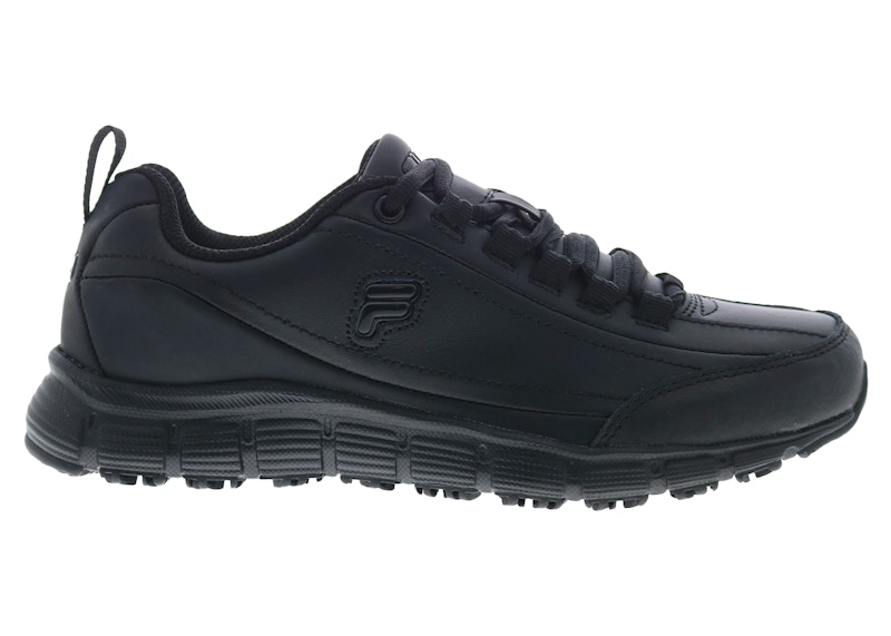 Pre-owned Fila Memory Radiance Slip Resistant Triple (women's) Sneakers In Black