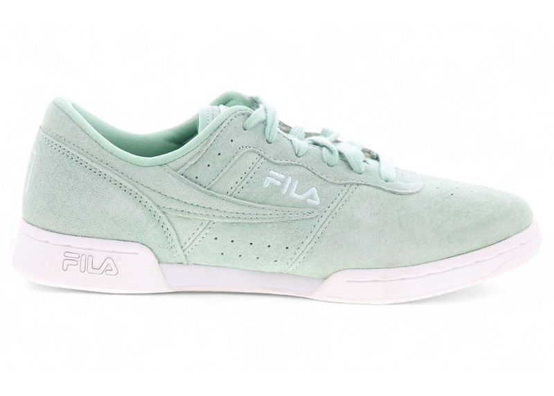 Pre-owned Fila Original Fitness Premium (women's) Sneakers In Pastel Turquoise/white