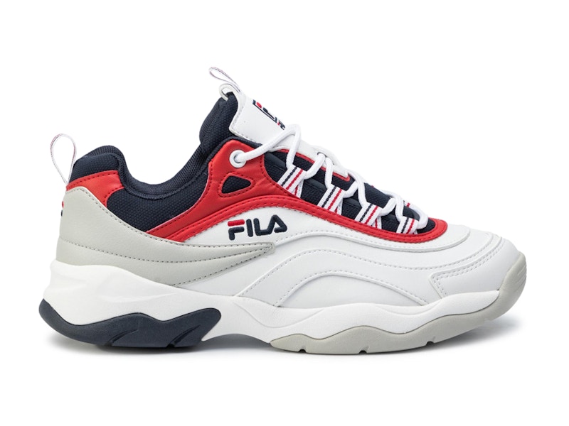 Fila ray deals white navy