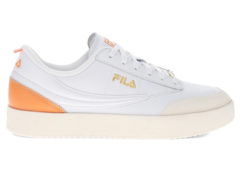 FILA Pre-owned Tennis 88 Vtg (women's) Sneakers In White/tangerine