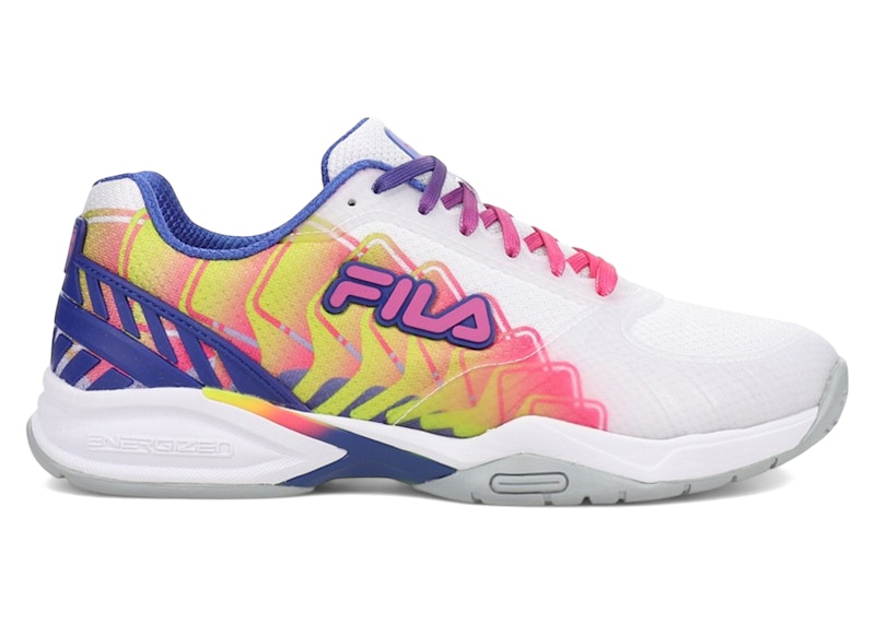 FILA Pre-owned Volley Zone Pbf (women's) Sneakers In White/pink/blue In Multi
