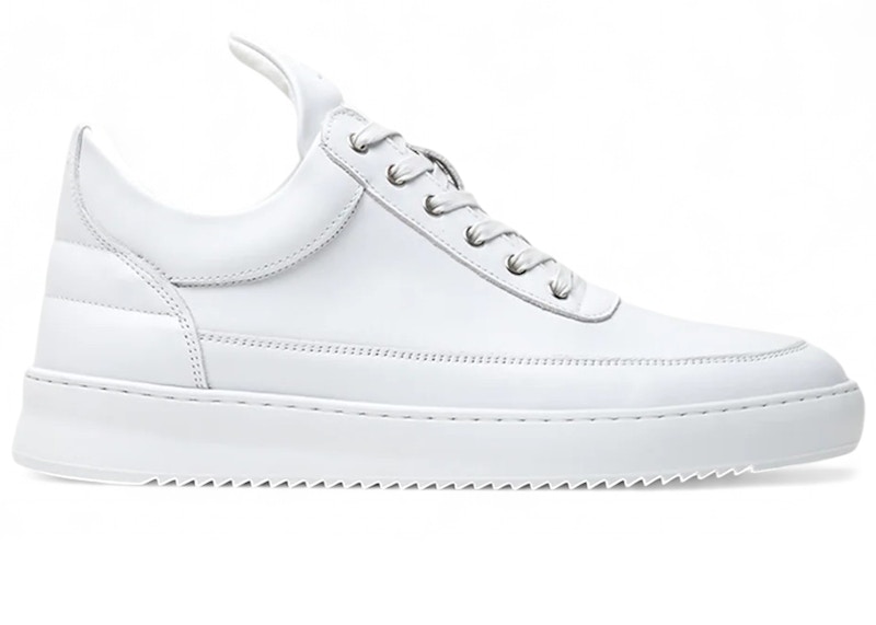 Piezas de relleno de piel de napa ondulada con parte superior baja, color blanco