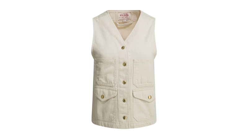 Filson Archive Cruiser Sleeveless Jacket White