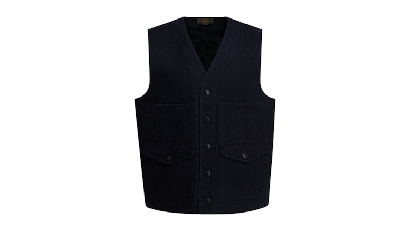 Filson Dry Tin Sleeveless Jacket Blue