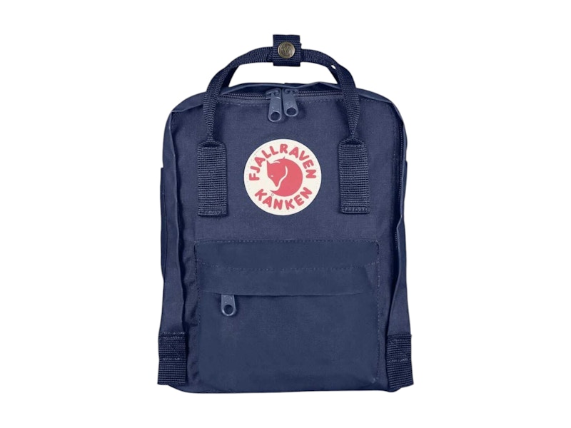 Pre-owned Fjall Raven Kanken Mini U Backpack In Navy Blue