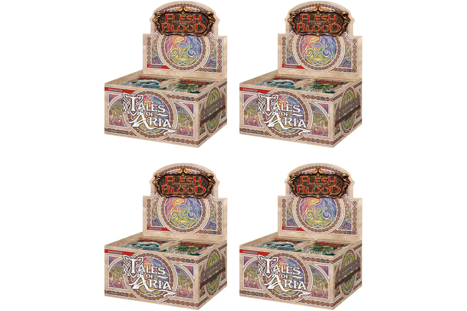 Flesh and Blood TCG Tales of Aria (Unlimited) Booster Box 4x Lot