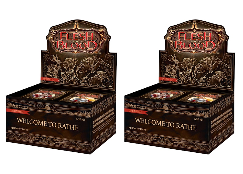 Flesh and Blood TCG Welcome to Rathe (Unlimited) Booster Box 2x Lot