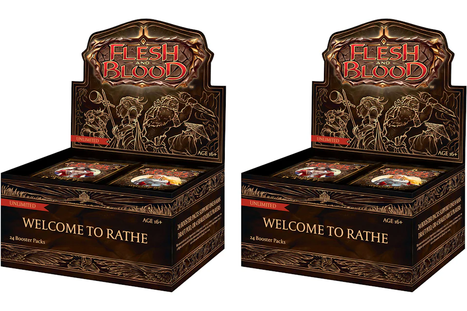 Flesh and Blood TCG Welcome to Rathe (Unlimited) Booster Box 2x Lot