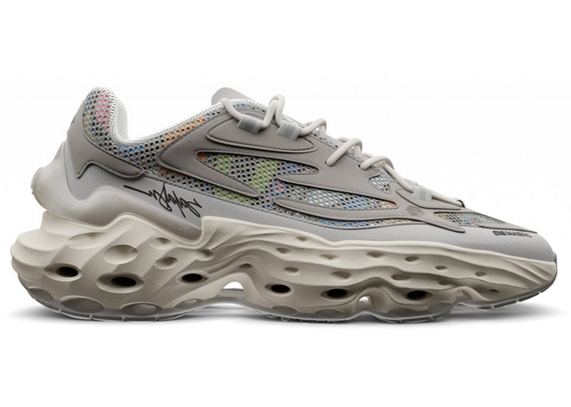 Men's Flowers for Society Seed.One King Saladeen Sneakers in Grey/Beige