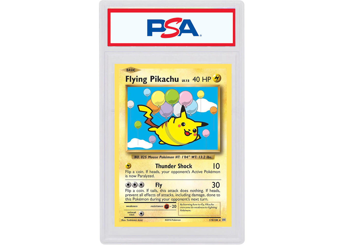 Flying Pikachu 2016 Pokmon XY Evolutions Secret Rare 110/108 (PSA or BGS Graded) - 2016 - US Flying Pikachu 2016 Pokmon XY Evolutions Secret Rare 110/108 (PSA or BGS Graded) - 2016 - US