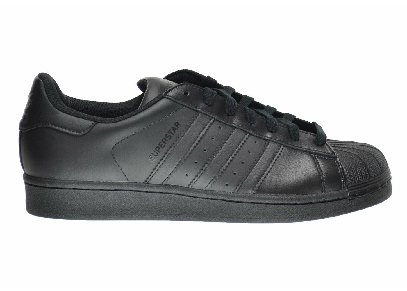 Adidas superstar 1 black mono foundation Clearance