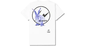 Fragment Meets Playboy Blue Bunny Tee White