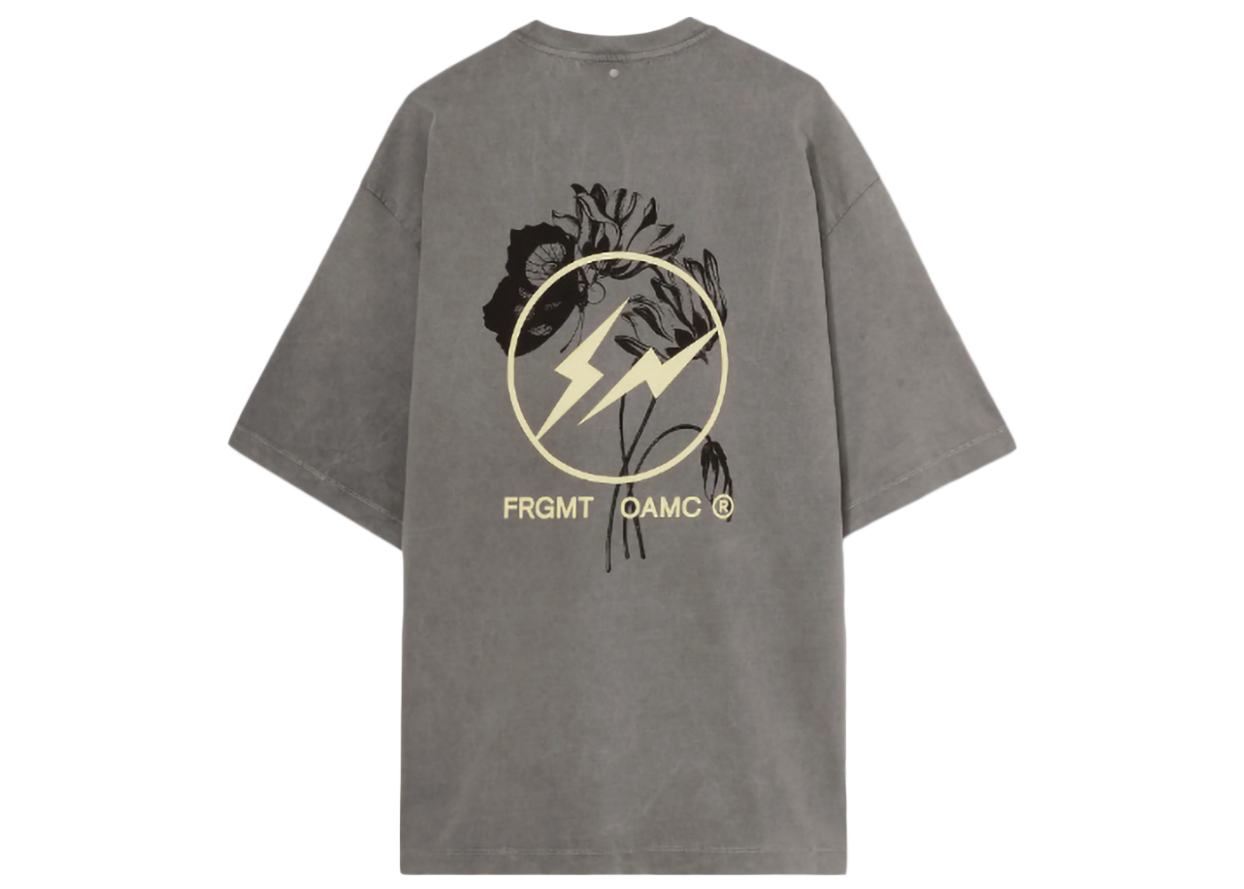 Fragment x OAMC Large Logo Oversized T-Shirt Carbon - FW22 - US