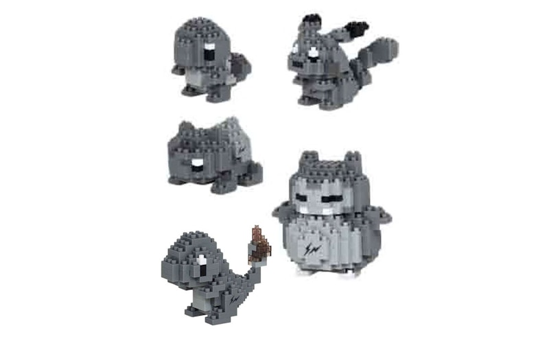 Fragment x Pokemon Thunderbolt Project Nanoblock (Set of 5)