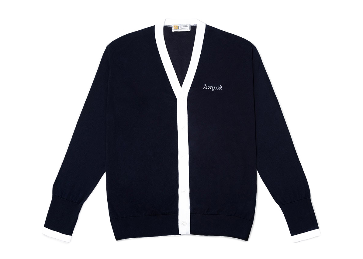 Fragment x Sequel x John Smedley Cardigan Navy Men's - SS22 - US