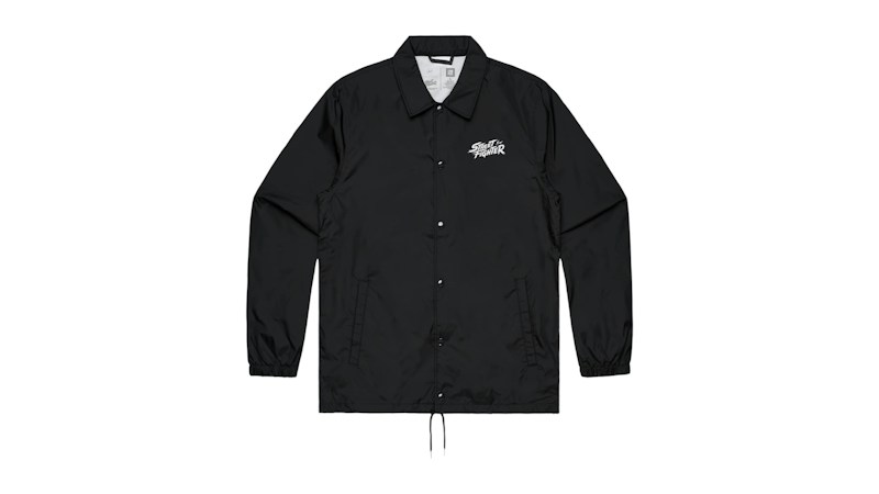 Fragment x Street Fighter Logo Coach Jacket Black