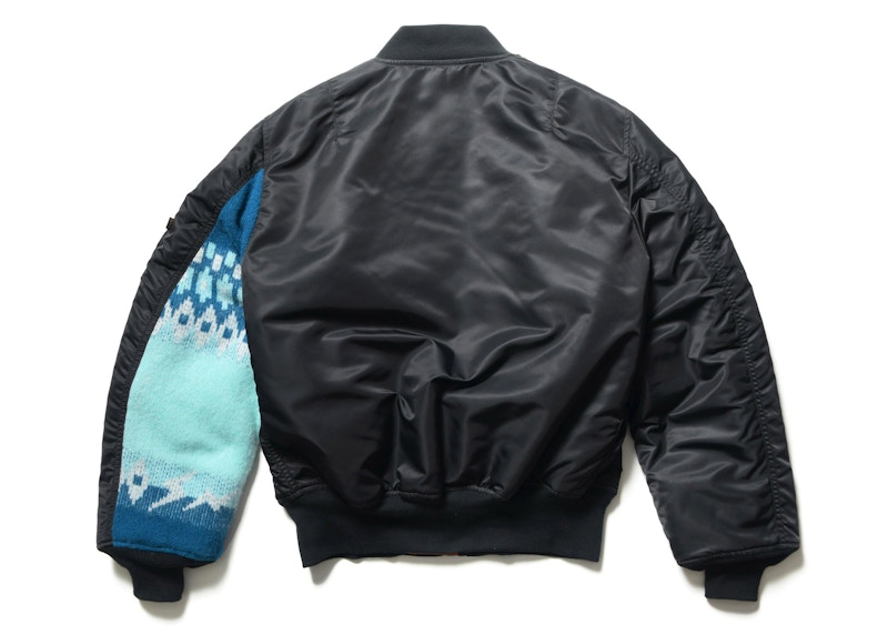 Fragment x uniform experiment Nordic Alpha MA-1 Jacket Black Blue