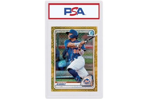 Francisco Alvarez 2020 Bowman Chrome X Gold X-Fractor /3 #BCP-198 (PSA or BGS Graded)