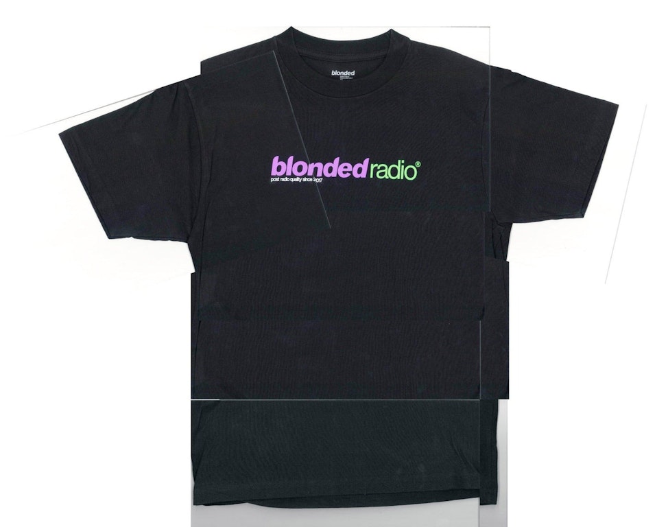 Pre-owned Frank Ocean Blonded Radio New Classic Logo T-shirt Black/riddler