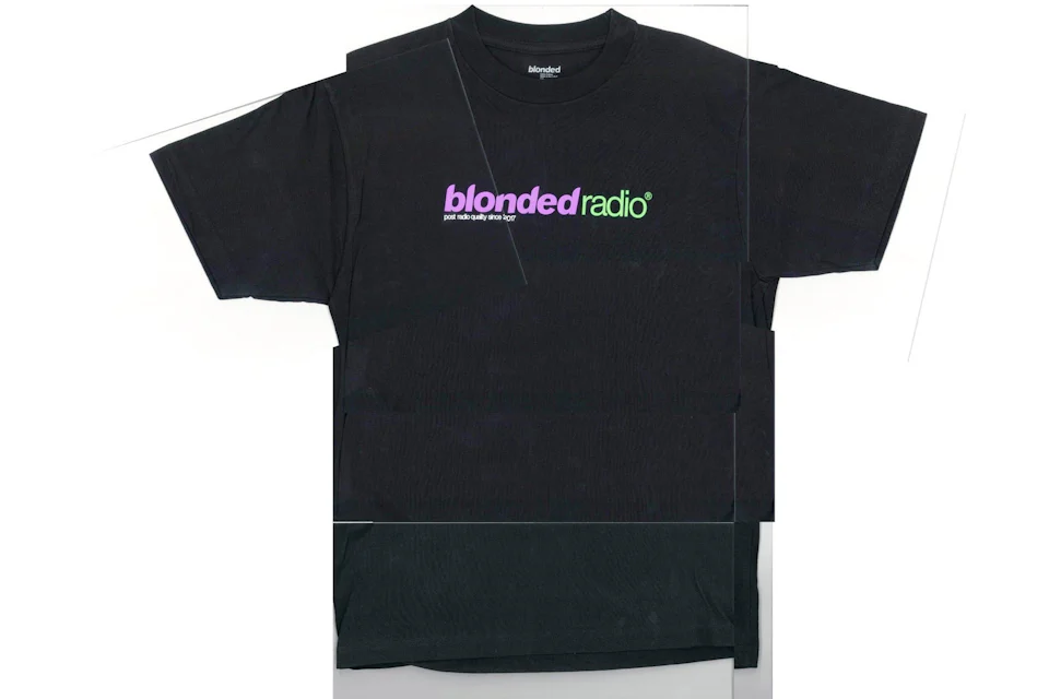 Frank Ocean Blonded Radio New Classic Logo T-shirt Black/Riddler