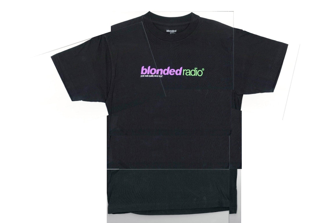 Pre-owned Frank Ocean Blonded Radio New Classic Logo T-shirt Black/riddler