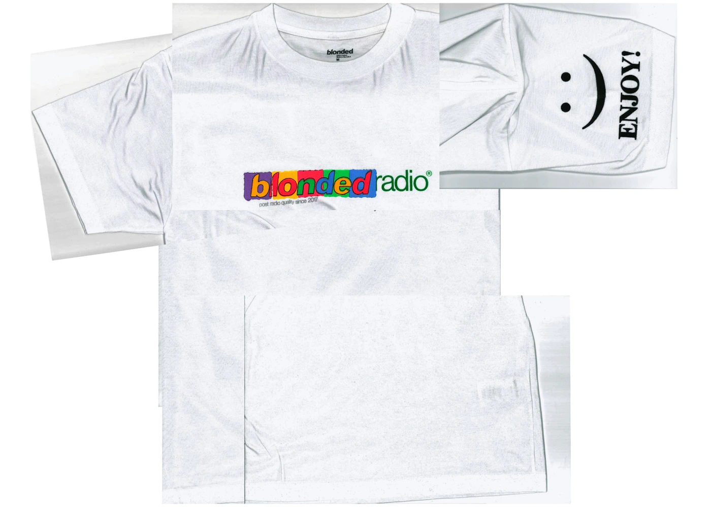 Frank Ocean Blonded Radio New Classic Logo T-shirt White/LSD Men's