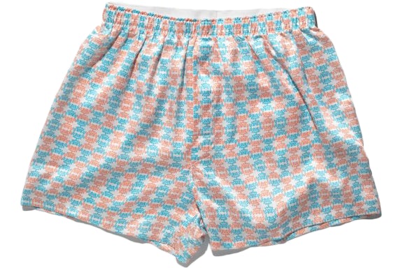Frank Ocean Silk Boxer Shorts Blue/Orange