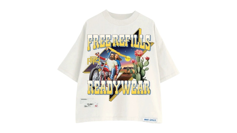 Free Refills Davidson Tee White