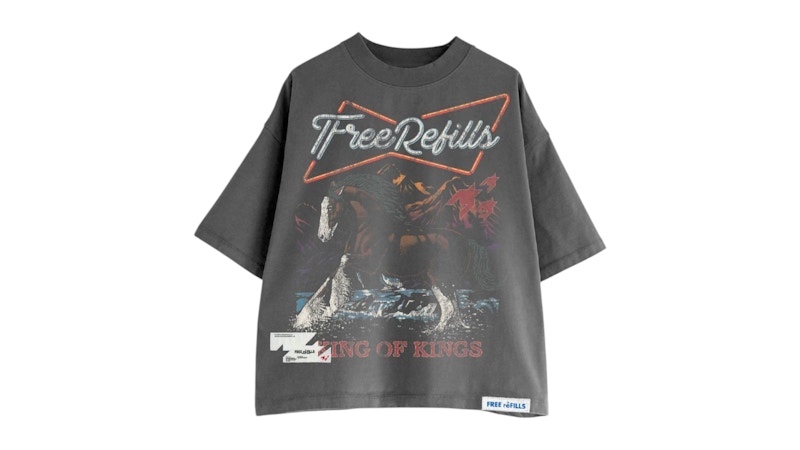 Free Refills Kings Tee Grey