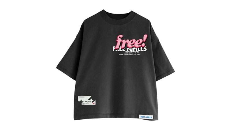 Free Refills Tabloid Tee Black