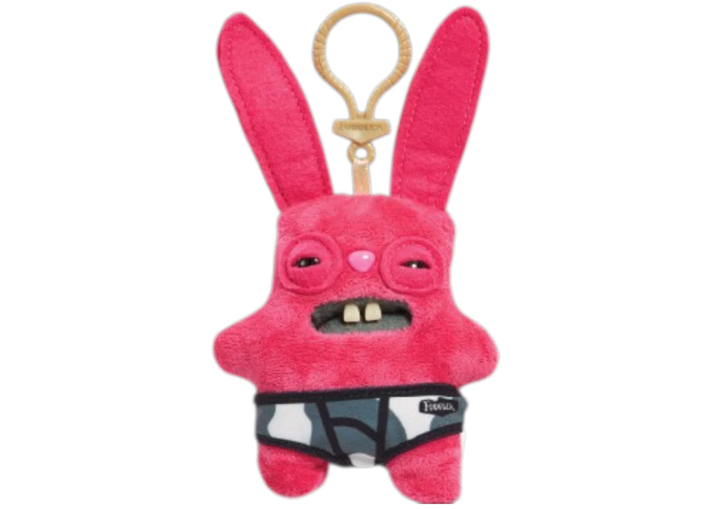 Fuggler Rabid Rabbit Pink Fleece Keyring Plush - US